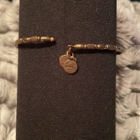 Alex and Ani Vintage Energy Bracelet HAMSA Hand of Fatima expandable barely worn - Picture 2 of 5